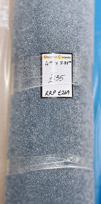 Heritage Skyblue Balta polypropylene carpet remnant in stock